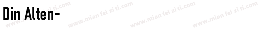 Din Alten字体转换